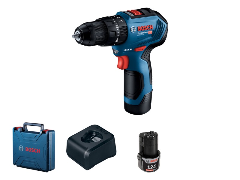 Akumulatorski udarni vrtalni Bosch GSB 12V-30, 06019G9100